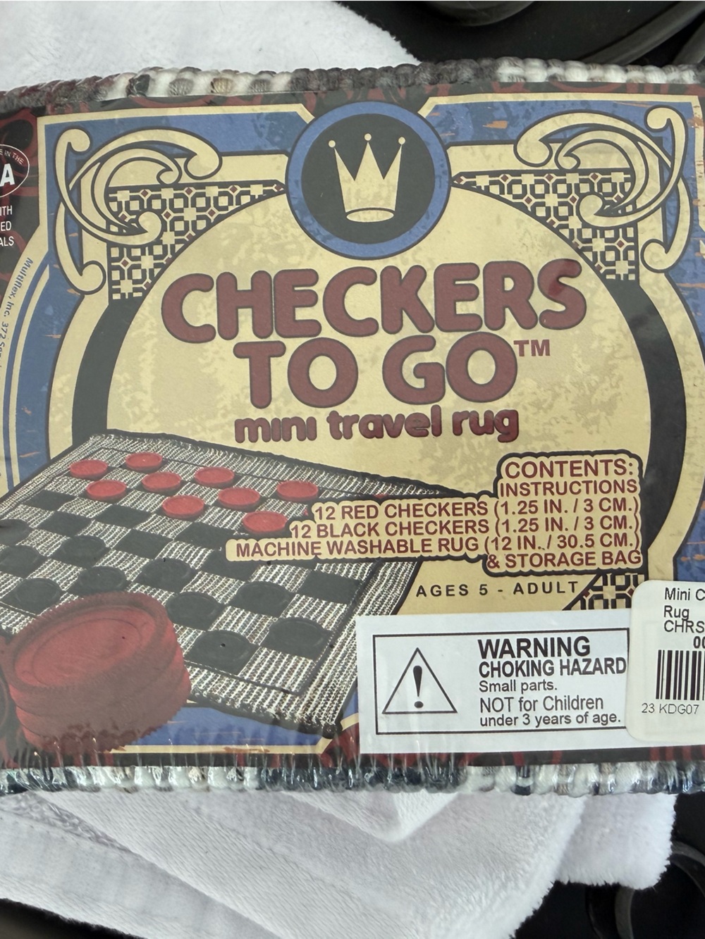 Checkers To Go Mini Travel Game